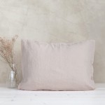 Poszwa z lnu na poduszkę Basic dusty pink