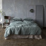 Poszwa z lnu na kołdrę Pure eucaliptus green
